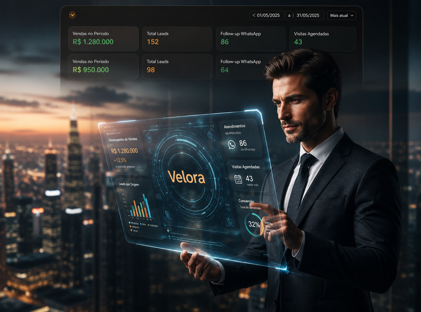 Velora — CRM para corretores